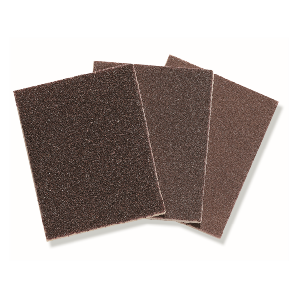 3tlg Schleifplatten Set fein / mittel / grob 125x100x10mm