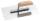 Zahnkelle Edelstahl 8x8 270x130mm Holzgriff lackiert