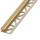 CUBELINE, Aluminium, gold matt, geschliffen eloxiert, 11mm/2,5m