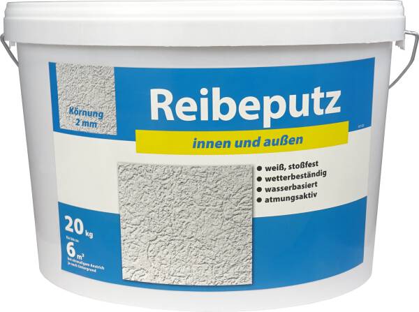 Reibeputz innen und außen 2 mm Weiß 20 Kg