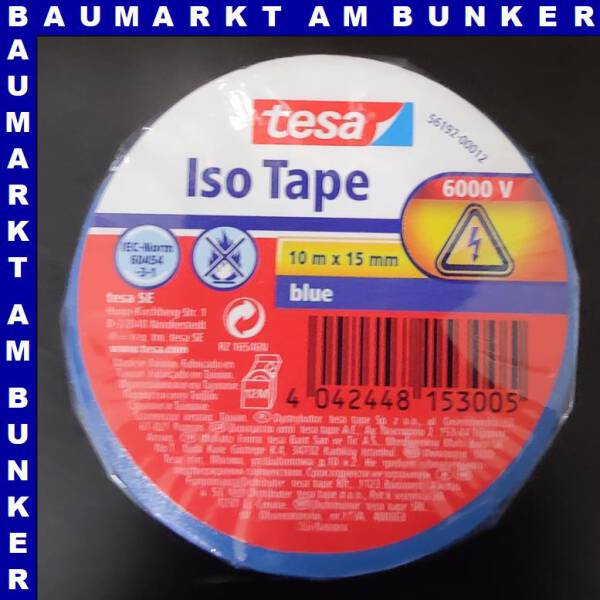 tesa Isolierband blau 15 mm 10m