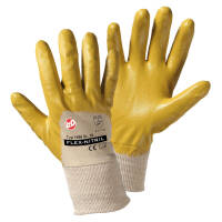 Flex Nitril Handschuh mit Strickbund gelb Gr.10
