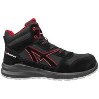 ALBATROS Sicherheitsschuhe S3 CLIFTON MID schwarz/rot GR 44