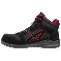 ALBATROS Sicherheitsschuhe S3 CLIFTON MID schwarz/rot GR 44