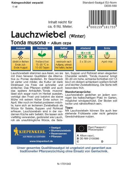 Winterlauchzwiebel Tonda musona