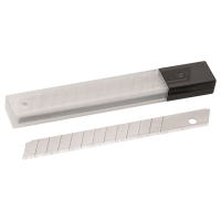 10 Abbrechklingen 9mm ca. 0,40mm im Köcher