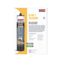Soudal 8-IN-1 Silikon Anthrazit Kartusche 300 ml
