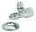 Eckventil 1/2" x 10 mm PA-IX692/IA Messing verchromt m.Schubrosette