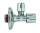 Eckventil 1/2" x 10 mm  selbstdichtend PA-IX692/IA m.Schubrosette MS-chrom-polie