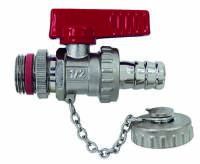 Kugel-KFE-Ventil,vernickelt, Kette, schwerer...