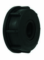IBC Adapter Fassdeckel schwarz mit IG u. O-Ring S60x6 x...