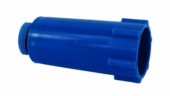 Baustopfen Kunststoff blau 1/2"