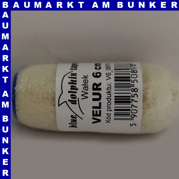 BLUE DOLPHIN Lackwalze Velur 6 cm