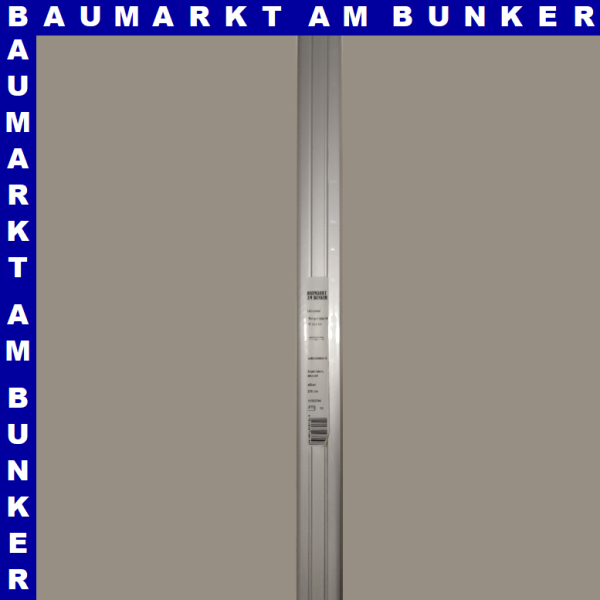 Übergangsprofil selbstklebend  mit Zierrillen Aluminium eloxiert Edelstahl-Optik 270 cm