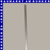 Übergangsprofil selbstklebend  mit Zierrillen Aluminium eloxiert Edelstahl-Optik 270 cm