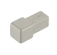 CUBELINE Eckstück Edelstahl-Optik gebürstet 10mm