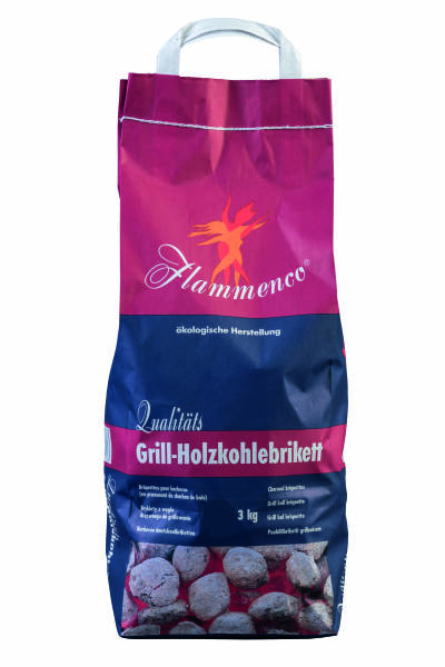 FLAMMENCO Grill-Holzkohlebriketts 3kg
