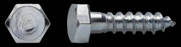 Sechskant Holzschrauben 6x40 mm galv. verzinkt 20 St