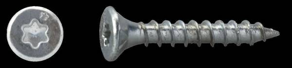 JD Plus Universalschrauben 3 x 25 T10 Senkkopf, Vollgewinde mit Frästaschen unter dem Kopf gleitbeschichtet 3 x 25 1000 St