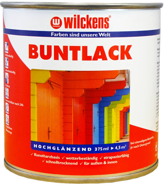 Wilckens-Buntlack hochglänzend RAL 3000 Feuerrot 0,375 l