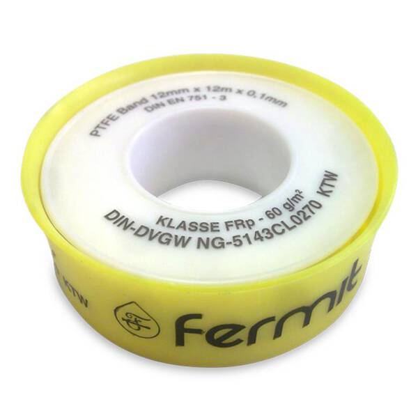 PTFE-Gewindedichtband Feingewinde 12x0,1mm 12m