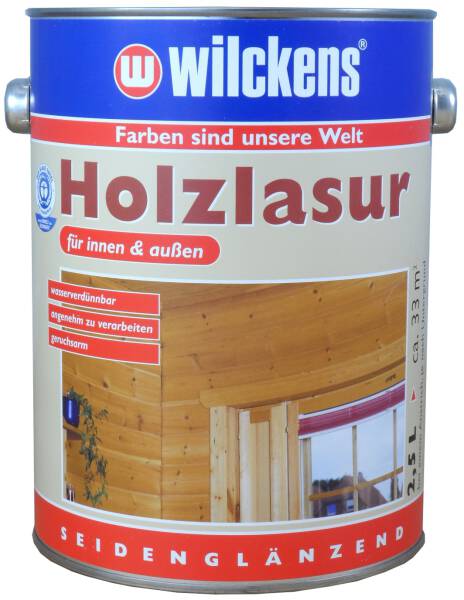 Wilckens-Holzlasur LF Basaltgrau, seidenglänzend, 2,5 l