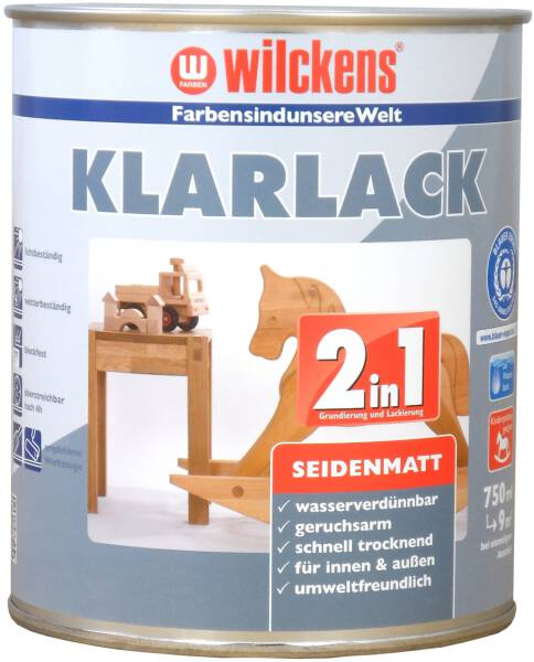Wilckens- Klarlack 2in1 seidenmatt 0,75 l