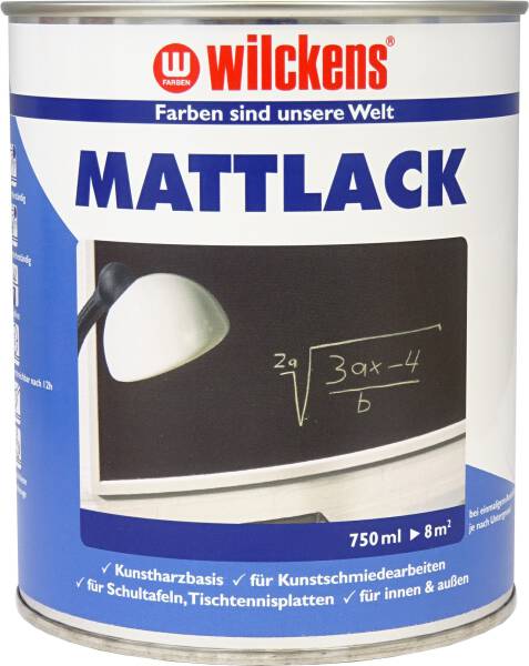 Wi-Mattlack Schwarz, 0,75 l