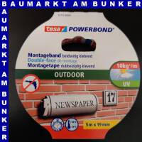 tesa Powerbond Montageband Outdoor 19 mm 5m