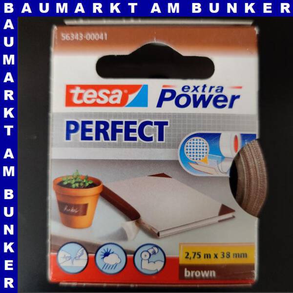 tesa extra Power Gewebeband braun 38mm 2,75 m