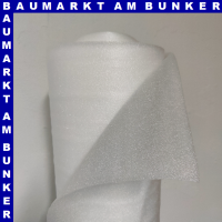 Trittschalldämmung PE-Schaumfolie  25 x 1 m, 2mm stark