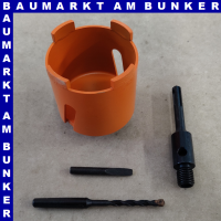 Diamant Dosensenker Ø 82 mm SDS Aufnahmeschaft M16 Zentrierbohrer 120 mm konisch