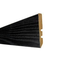 MDF Sockelleiste Flach 60x10 2,50m schwarz