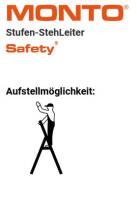 „SAFETY“ STUFEN-STEHLEITER  5 STUFEN